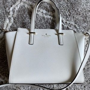 Kate Spade white leather bag